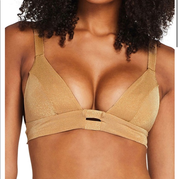Vitamin A Other - VITAMIN A METALIC gold / bronze neutra bikini top